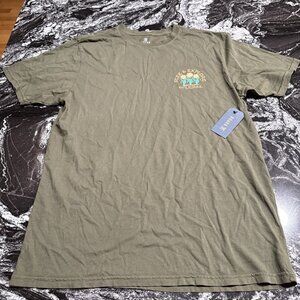Roark Seek & Explore Garment Dyed SS Tee Military Green Mens Size Large NWT
